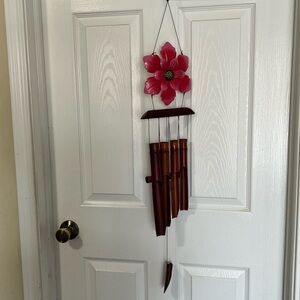 Pink Flower Wind Chime